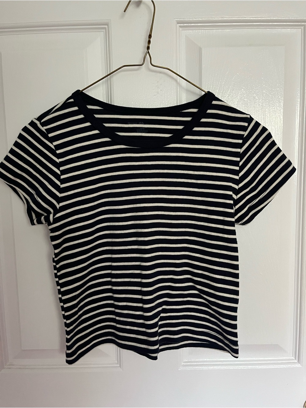 Brandy Melville Striped Short Sleeve Baby Tee